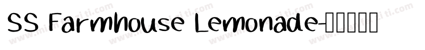 SS Farmhouse Lemonade字体转换